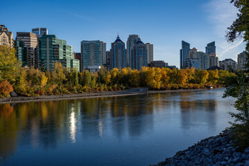 Downtown Calgary and Bow River View