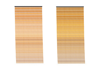 Bamboo door curtain on isolated transparent background - obrazy, fototapety, plakaty