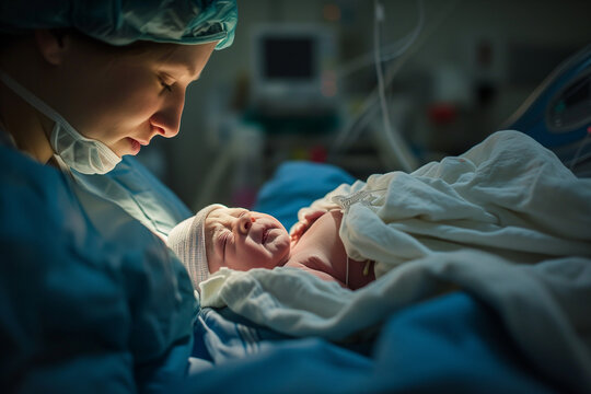 baby born via c-section