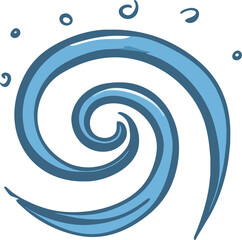 spiral, icon doodle fill
