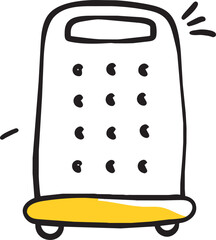 grater, icon doodle fill