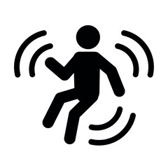 earthquake person icon