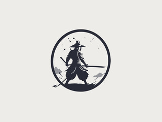 Samurai Logo Design EPS format Very Cool 