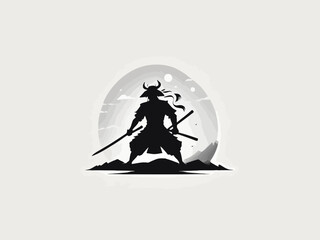 Samurai Logo Design EPS format Very Cool 