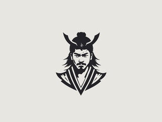 Samurai Logo Design EPS format Very Cool 