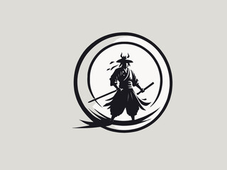 Samurai Logo Design EPS format Very Cool 