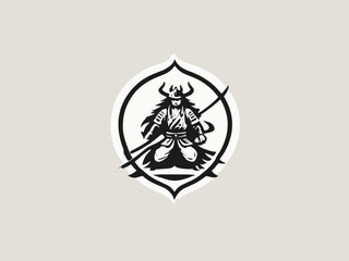 Samurai Logo Design EPS format Very Cool 
