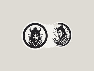 Samurai Logo Design EPS format Very Cool 