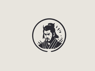 Samurai Logo Design EPS format Very Cool 