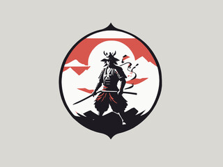 Samurai Logo Design EPS format Very Cool 