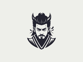 Samurai Logo Design EPS format Very Cool 