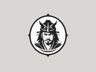 Samurai Logo Design EPS format Very Cool 
