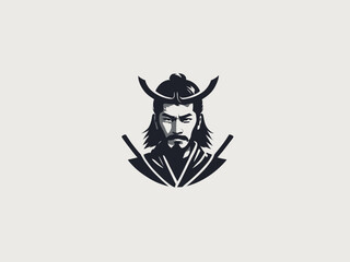 Samurai Logo Design EPS format Very Cool 