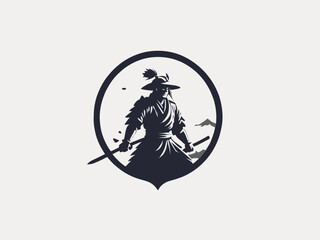 Samurai Logo Design EPS format Very Cool 