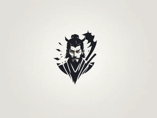 Samurai Logo Design EPS format Very Cool 
