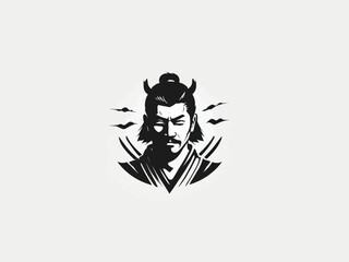 Samurai Logo Design EPS format Very Cool 