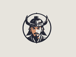 Samurai Logo Design EPS format Very Cool 