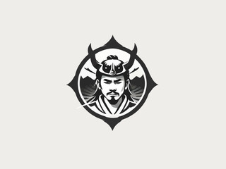 Samurai Logo Design EPS format Very Cool 