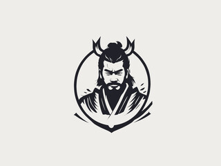 Samurai Logo Design EPS format Very Cool 