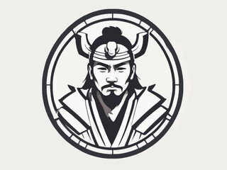 Samurai Logo Design EPS format Very Cool 
