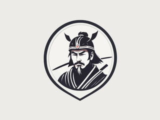 Samurai Logo Design EPS format Very Cool 