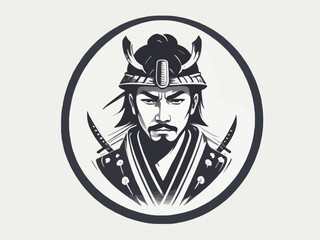 Samurai Logo Design EPS format Very Cool 