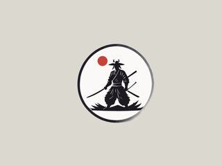 Samurai Logo Design EPS format Very Cool 