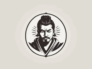 Samurai Logo Design EPS format Very Cool 