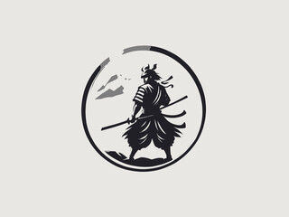 Samurai Logo Design EPS format Very Cool 
