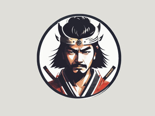 Samurai Logo Design EPS format Very Cool 