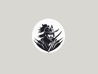 Samurai Logo Design EPS format Very Cool 