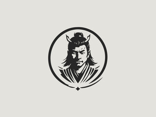Samurai Logo Design EPS format Very Cool 