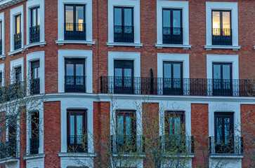 Architecture detail in Madrid, Spain