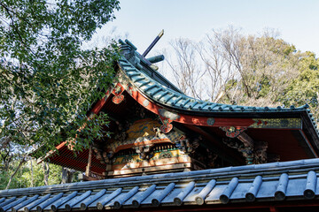 Obraz premium 綺麗な装飾の寺院の屋根