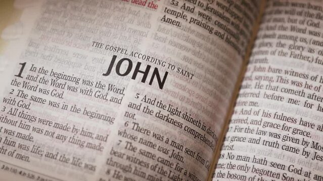 The Bible-New Testament John title page