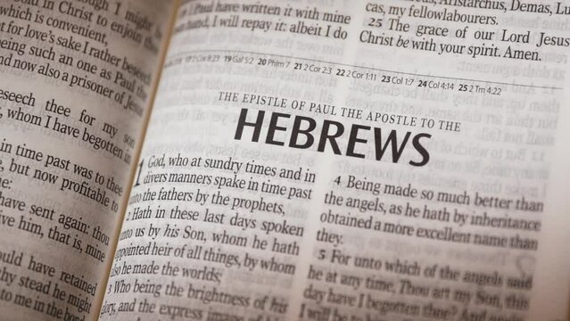 The Bible-New Testament Paul to Hebrews title page