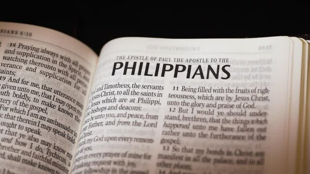 The Bible-New Testament Paul to Philippians title page