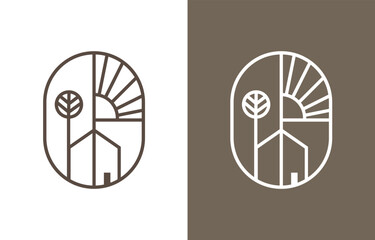 property. real estate, architect logo design. minimalist and modern style. logotype. icon 