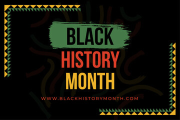 Black history month celebrate. illustration graphic Black history month - obrazy, fototapety, plakaty