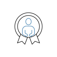 Ambassador concept line icon. Simple element illustration. Ambassador concept outline symbol design.