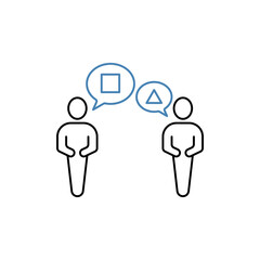 Obraz premium Politic concept line icon. Simple element illustration. Politic concept outline symbol design.