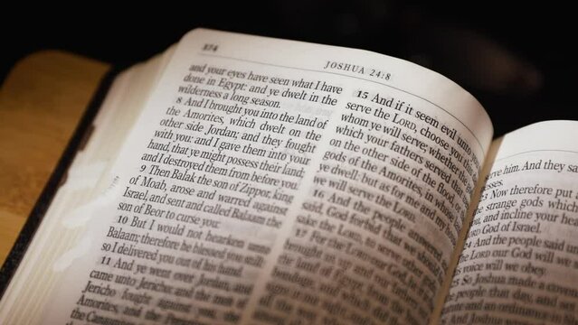 The Bible-The Old Testament Book of Judges title page turn