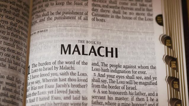 The Bible-The Old Testament Book of Malachi title