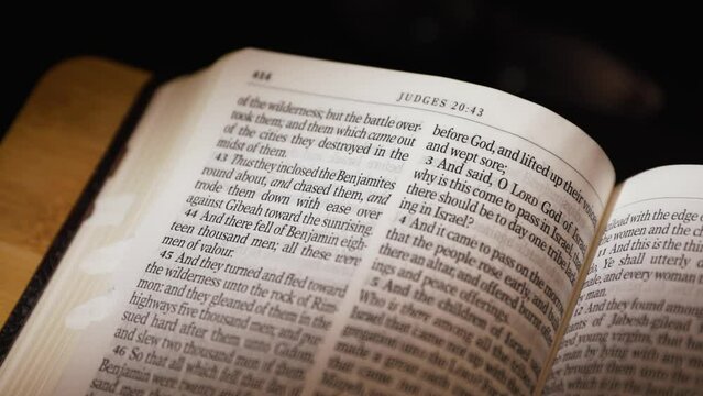 The Bible-The Old Testament Book of Ruth title page turn