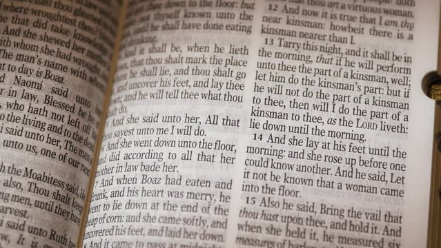 The Bible-The Old Testament Book of Samuel title page turn