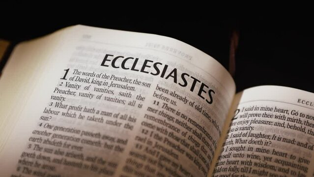The Bible-The Old Testament Ecclesiastes title page