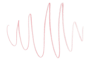 pink pencil strokes isolated on transparent background