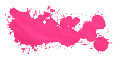 Pink watercolor background. Artistic hand paint. Isolated on transparent background.