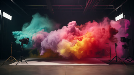 Creative colorful Studio decoration