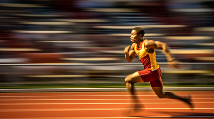 Fototapeta premium Track and field runner